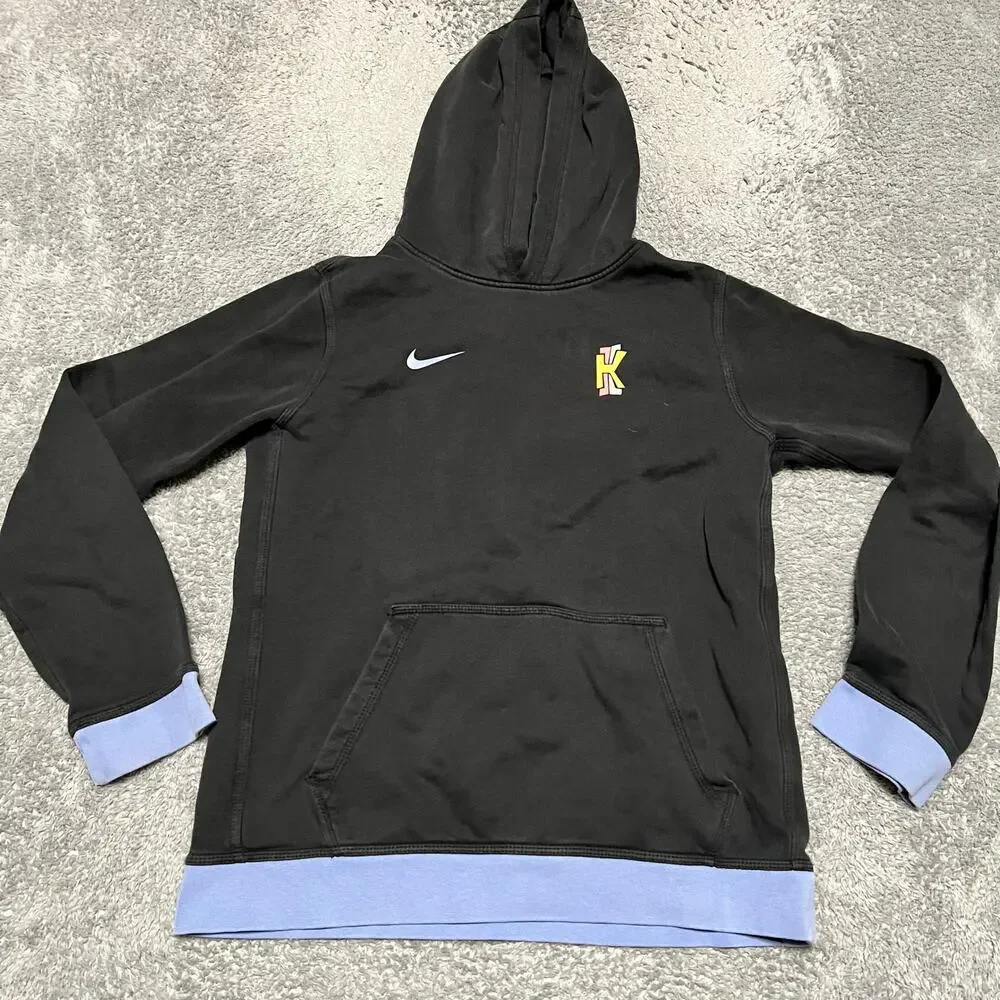 NIKE Kyrie Spongebob Patrick Squidward Pullover Hoodie Black CQ3598 YOUTH XL